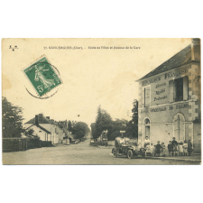 17 - Sancergues (Cher) - Ecole de Filles et Avenue de la Gare.
