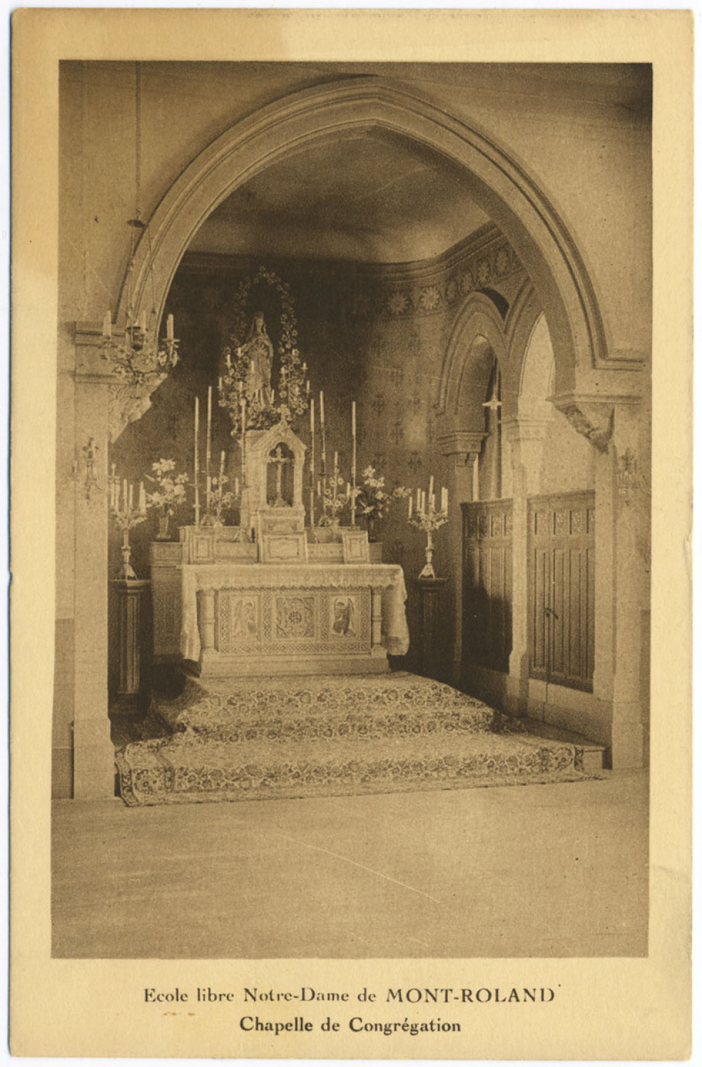 Ecole libre Notre-Dame de Mont-Roland - Chapelle de Congrégation.