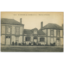 1414 - Saint-André de l'Eure - Mairie et Ecoles.