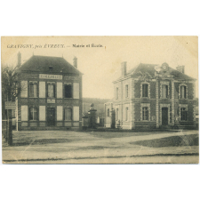 Gravigny, près Evreux - Mairie et Ecole.