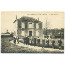 Saint-Ouen-de-Thouberville (Eure) - La Mairie et l'Ecole