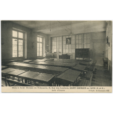Maison Saint-Thomas de Villeneuve, 15, rue des Louviers, Saint-Germain-en-Laye (S.-&-O.) - Salle d'Etudes - Téleph. St-Germain 672.