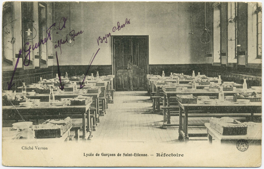 Lycée de Garçons de Saint-Etienne - Réfectoire.