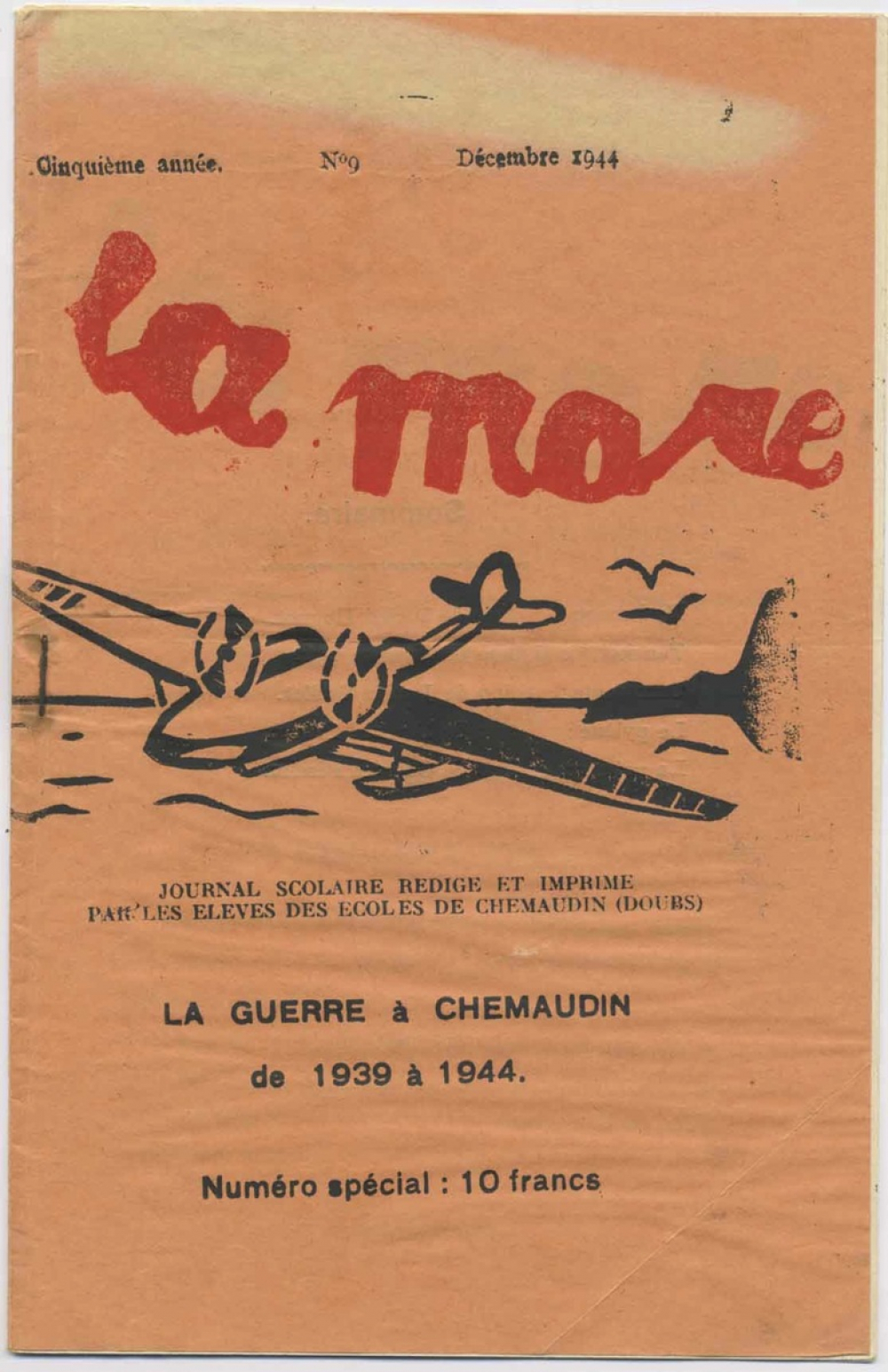 Journal scolaire Freinet. La mare. N°9, décembre 1944