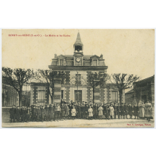 Rosny-sur-Seine (S.-&-O.) - La Mairie et les Ecoles.