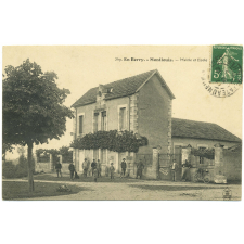 369 - En Berry - Montlouis - Mairie et Ecole.