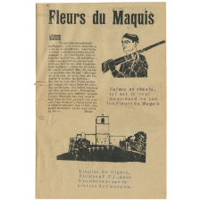 Journal scolaire Freinet. Fleurs du maquis. [1945?].