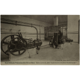 Ecole Nationale Professionnelle d'Armentières - Station centrale, côté haute tension et moteur à huile lourde.