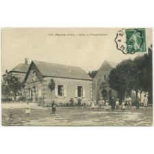 1587 - Mornay (Cher) - Eglise et Groupe scolaire.