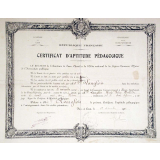Certificat d'aptitude pédagogique. 