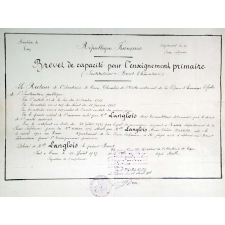 Brevet de Capacité pour l'Enseignement Primaire (Institutrices-Brevet Elémentaire).