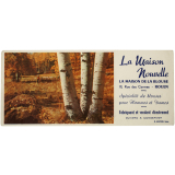 Buvard publicitaire. La Maison nouvelle. Forêt en automne. 