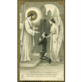 Image religieuse. O mon Dieu, laissez mon coeur s'approcher de vous et disposez-le à vous entendre.