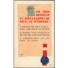 Sur mon honneur et avec la grâce de Dieu, je m'engage.