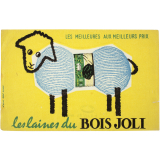 Buvard publicitaire. Laines du Bois Joli. 