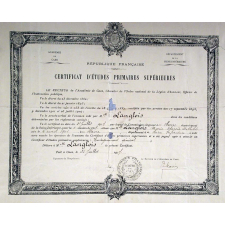 Certificat d'Etudes Primaires Supérieures.