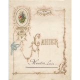 Cahier de compositions.