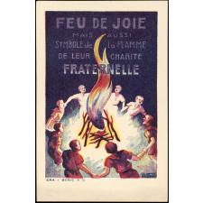 Feu de joie. Mais aussi symbole de la flamme de leur charité fraternelle.