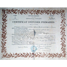 Certificat d'études primaires. 