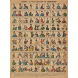 Loterie alphabétique des 100 caricatures.