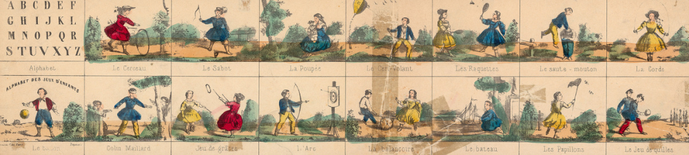 Alphabet des jeux d'enfants.
