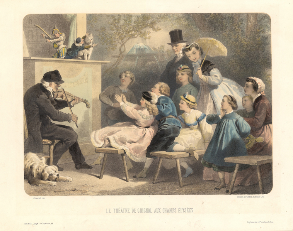 Le Théâtre de Guignol aux champs Élysées.