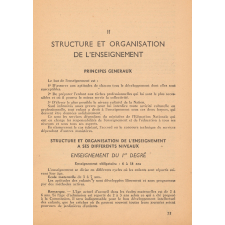 La Réforme de l'Enseignement. Projet soumis à M. le Ministre de l'Éducation Nationale par la Commission Ministérielle d'Étude.  