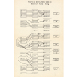 Organigramme schématique du second cycle long - Année scolaire 1968-69.