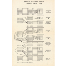 Organigramme schématique du second cycle long - Année scolaire 1968-69.