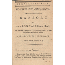 Rapport sur les écoles centrales.