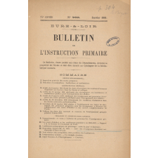 Bulletin de l'Instruction Primaire. Eure-&-Loir. 24e année. N° 203. Janvier 1901