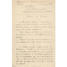Bulletin de la Circonscription d'Inspection primaire de Cambrai.