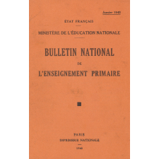 Bulletin National de l'Enseignement primaire. Janvier 1943.