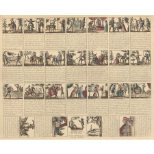 Grand Jeu des aventures de Don Quichotte avec figures coloriées.