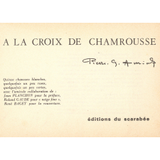 A la croix de Chamrousse : Vingt chansons nouvelles