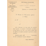 Invitation à la soirée offerte par les élèves de l'école primaire supérieure de Papeete à leurs familles