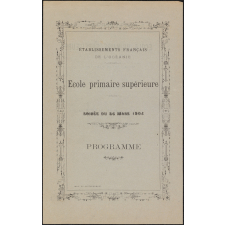Programme de la soirée du 26 mars 1904 à l'école primaire supérieure de Papeete