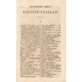 Dictionnaire abrégé Tahitien-Français