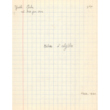 Cahier d'algèbre