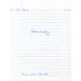 Cahier du jour n°1