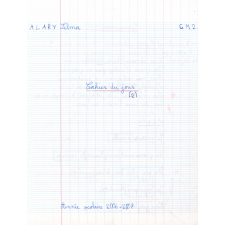 Cahier du jour n°1