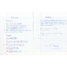 Cahier du jour n°1