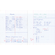 Cahier d'exercices de calcul