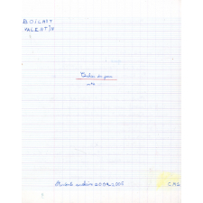 Cahier du jour n°2