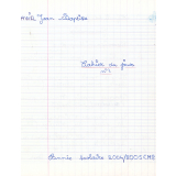 Cahier du jour n°2