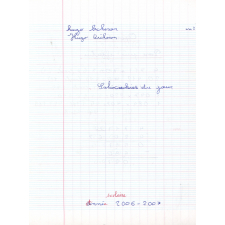 Cahier du jour