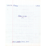 Cahier du jour n°1