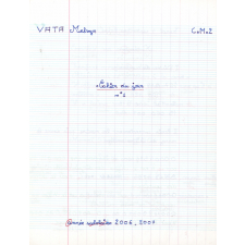 Cahier du jour n°1