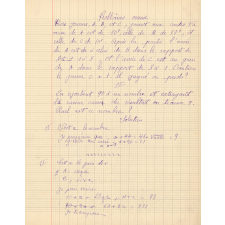 Cahier de problèmes oraux