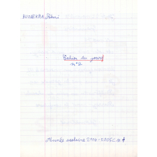 Cahier du jour n°2